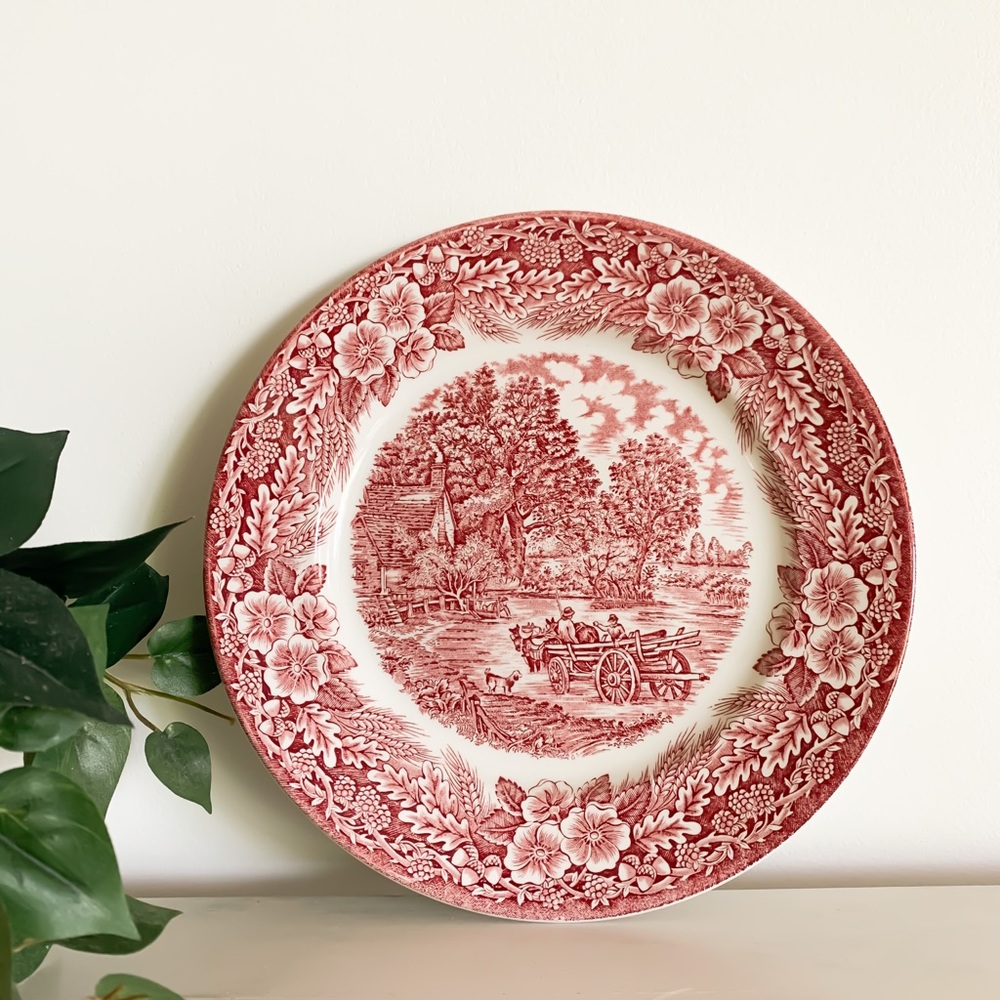 vintage england ironstone plate